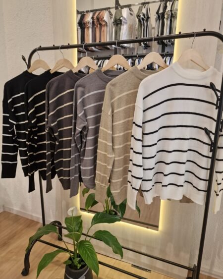 Sweater rayado lurex