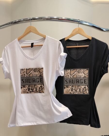 Remera Cuello V Savage