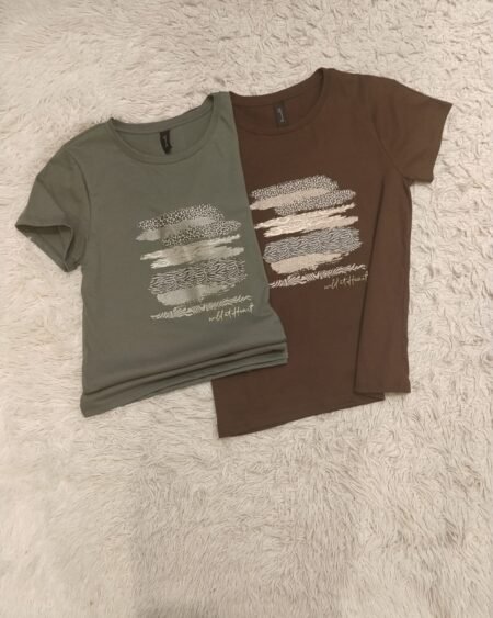 Remera O wild at heart animal franja