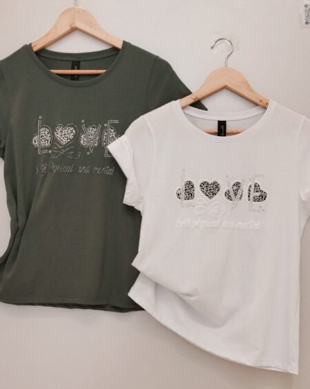 Remero O Love engomada Animal Print