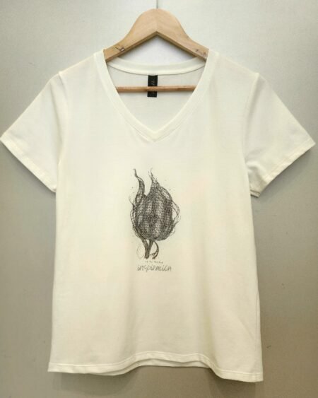 Remera escote en V Algodón con Lycra Inspiración