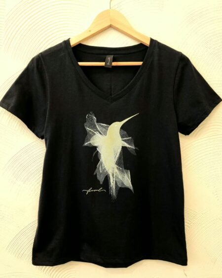 Remera V Colibrí Esfumado